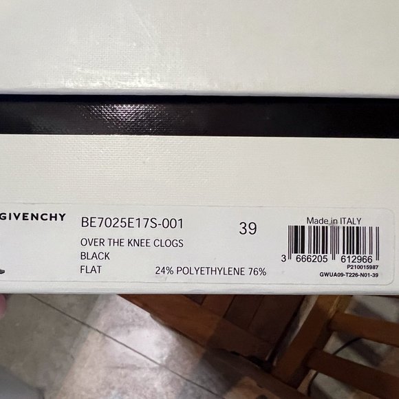 Givenchy Glossy Black Over the Knee Boots - Picture 11 of 12